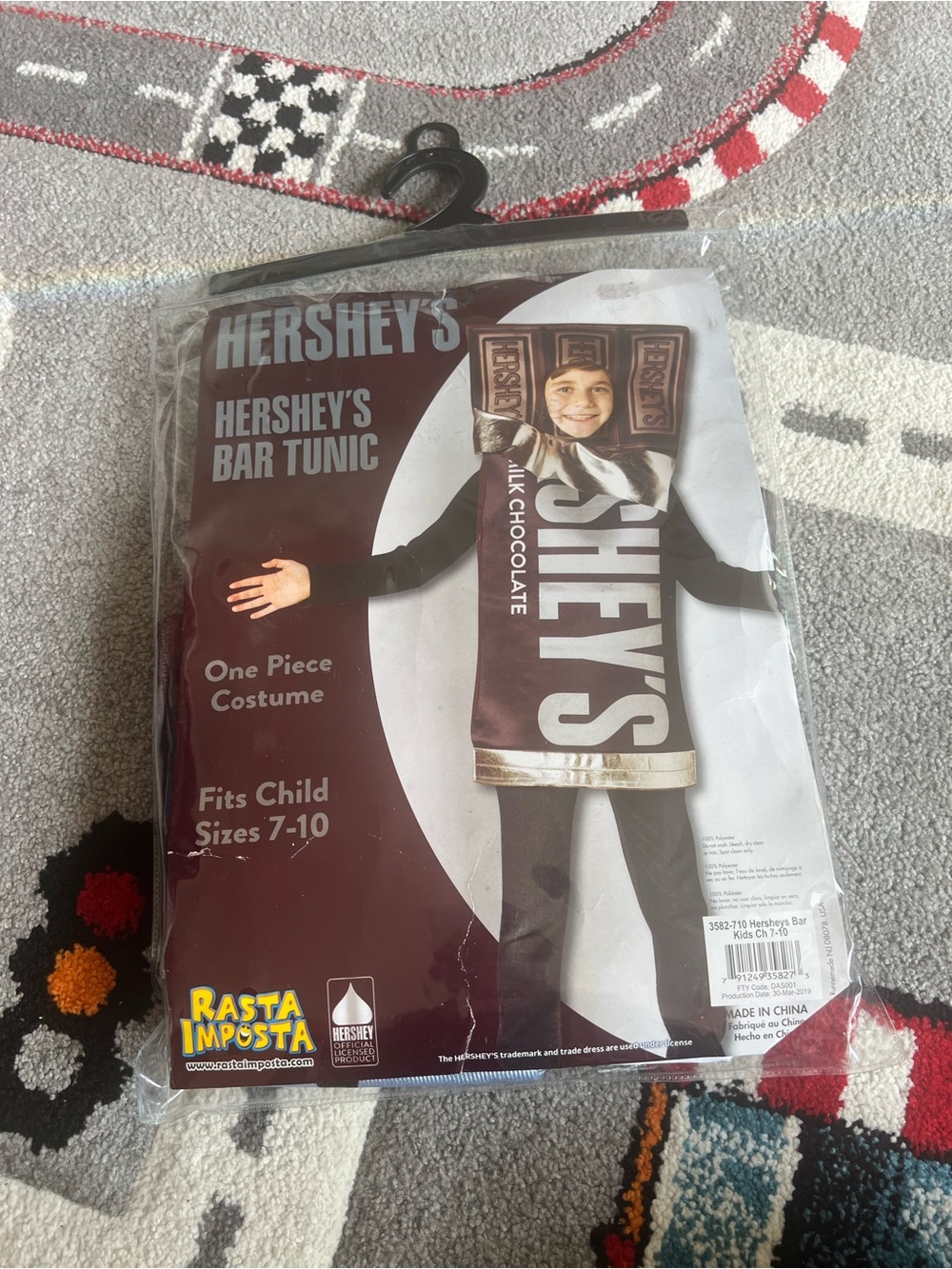 Kids Milk Chocolate Bar Tunic Costume - Brown